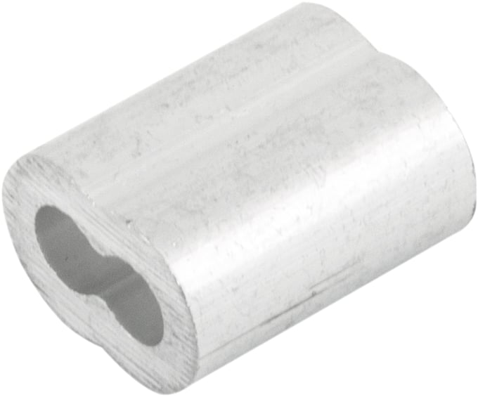 Prensa cabo para cabos de aço de 5/32", cartela com 10 peças