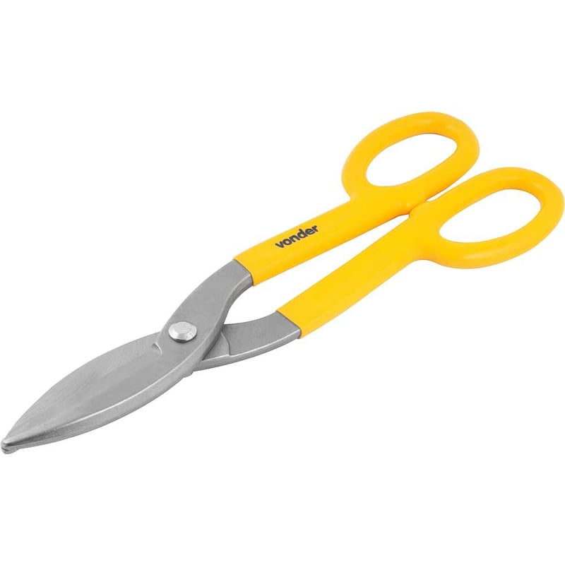 Tesoura 12", para chapas, modelo americano, corte reto