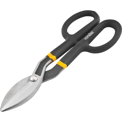 Tesoura 12", para chapas, modelo americano, corte reto