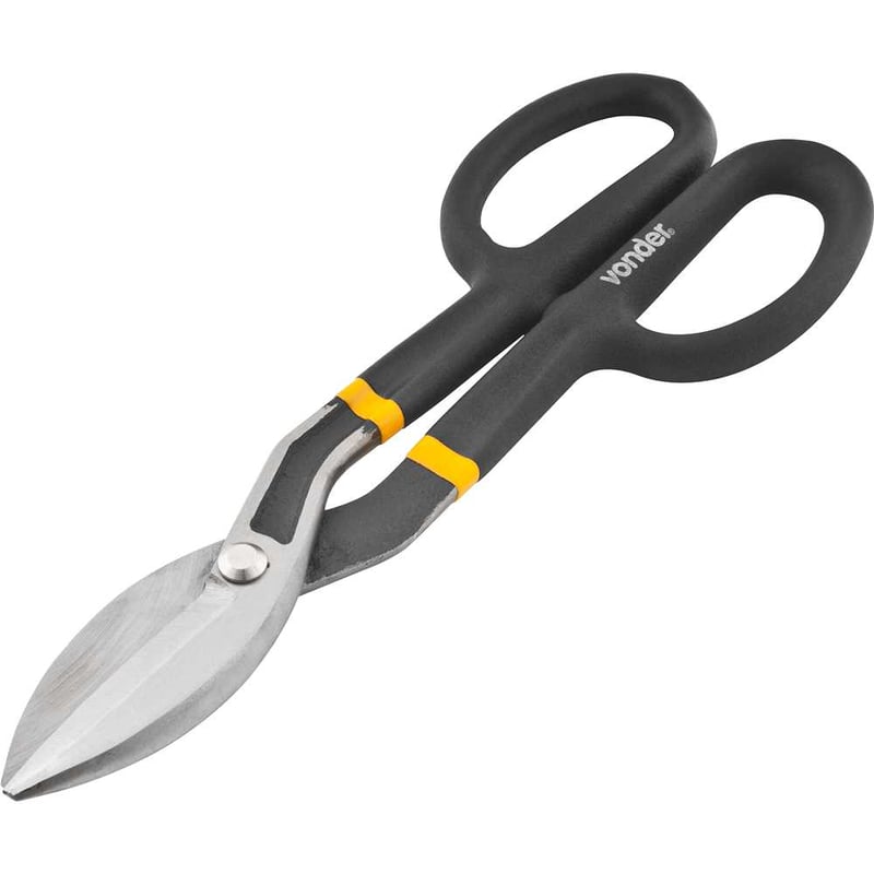 Tesoura 12", para chapas, modelo americano, corte reto