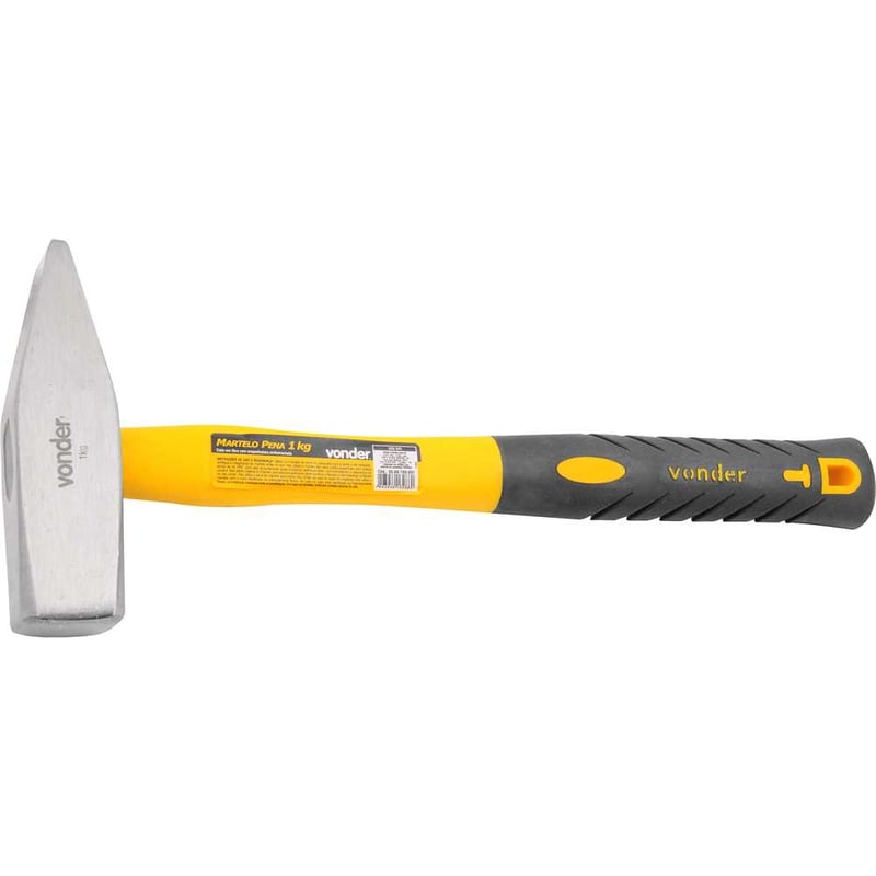 Martelo pena 1 kg, com cabo de fibra