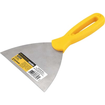 Espátula de aço inox, 12 cm, com cabo plástico