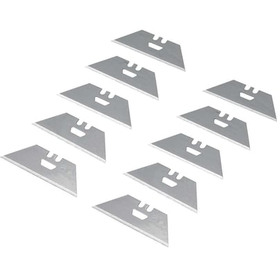 Lâmina para estilete e raspador trapezoidal, com 10 peças