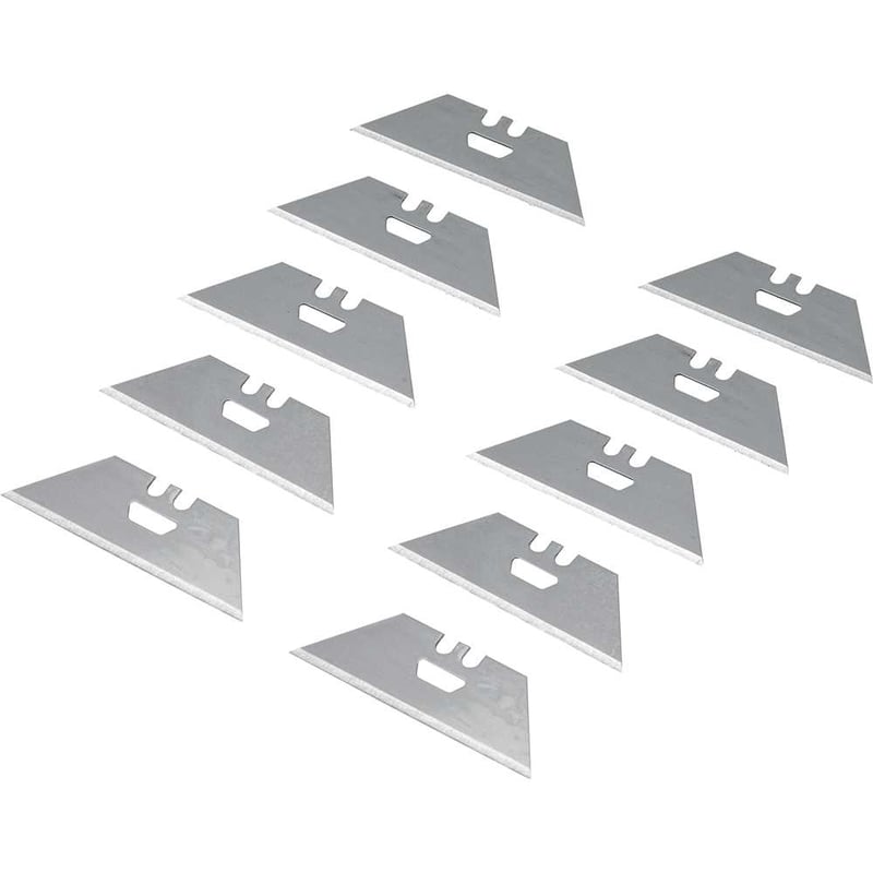 Lâmina para estilete e raspador trapezoidal, com 10 peças