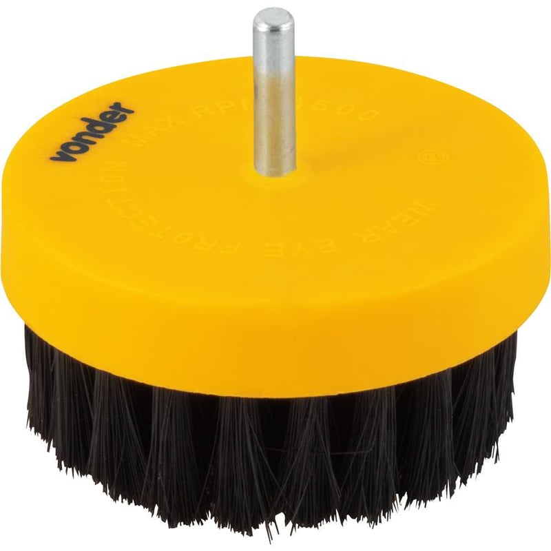 Escova rotativa 80 mm, em nylon