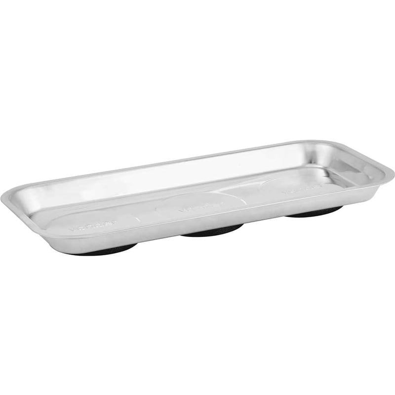 Bandeja magnética retangular, inox, 160 mm x 360 mm