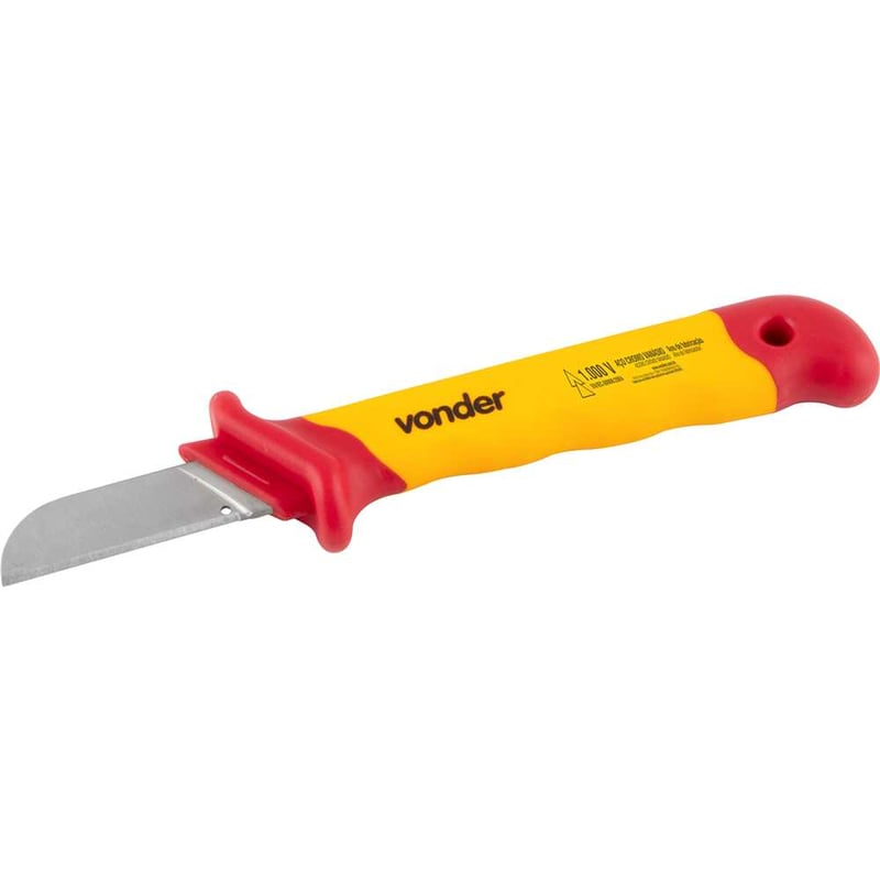 Faca reta para desencapar cabos 7", isolada IEC60900