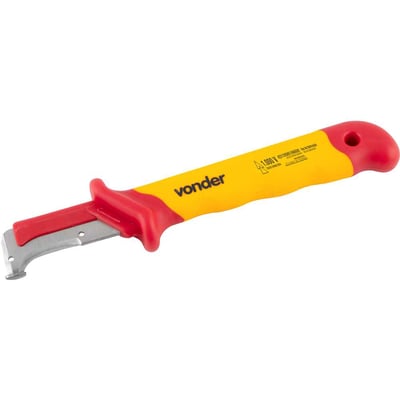 Faca curva para desencapar cabos 7", isolada, IEC60900