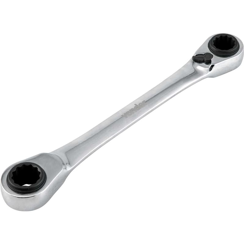 Chave estrela com catraca reversível, 14,0 mm x 17,0 mm e 18,0 mm x 19,0 mm