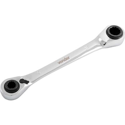 Chave estrela com catraca reversível, 8 mm x 10 mm e 12 mm x 13 mm