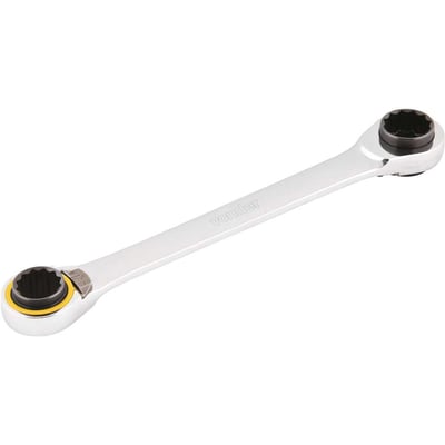 Chave estrela com catraca reversível, 9/16" x 5/8" e 11/16" x 3/4"