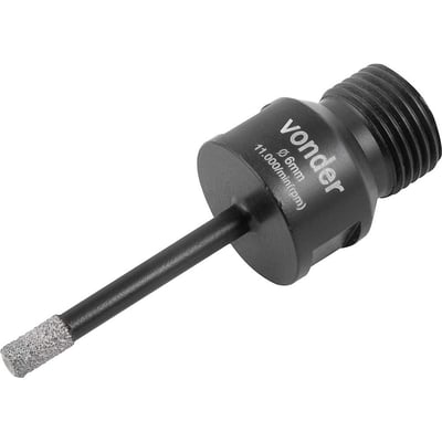 Serra copo diamantada, 6 mm, para esmerilhadeira