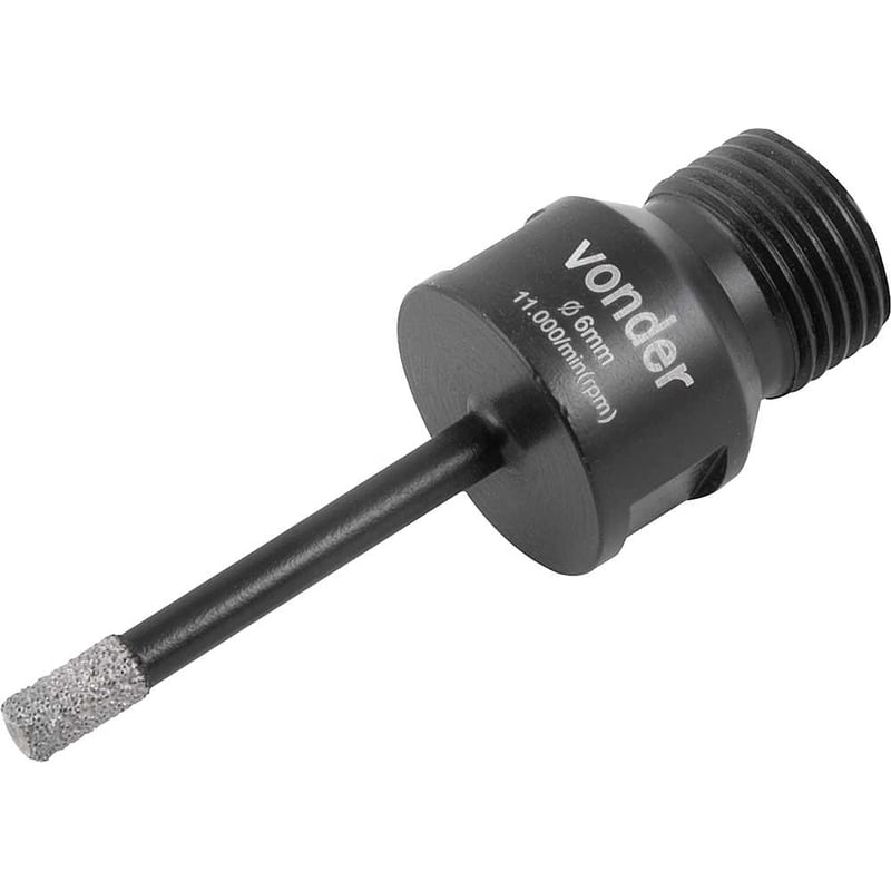 Serra copo diamantada, 6 mm, para esmerilhadeira