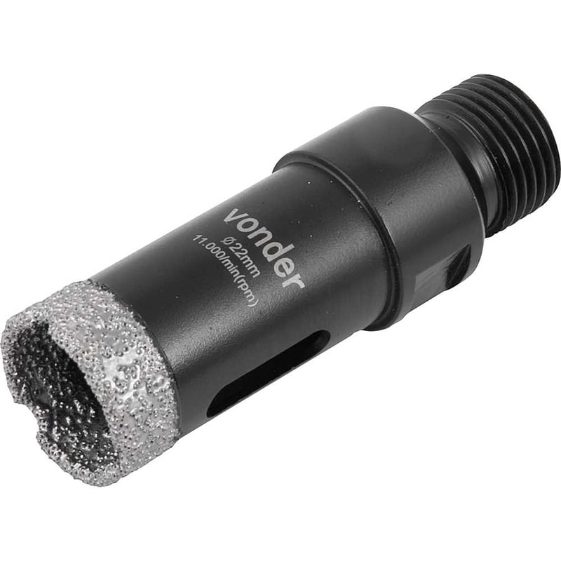 Serra copo diamantada, 22 mm, para esmerilhadeira