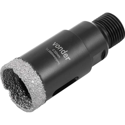 Serra copo diamantada, 32 mm, para esmerilhadeira