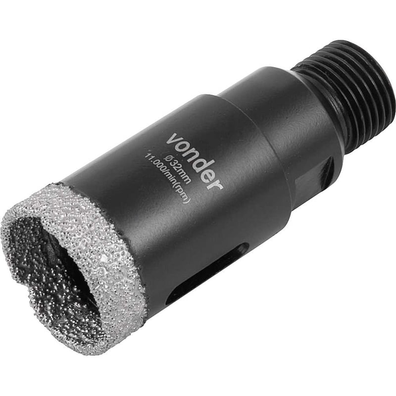 Serra copo diamantada, 32 mm, para esmerilhadeira