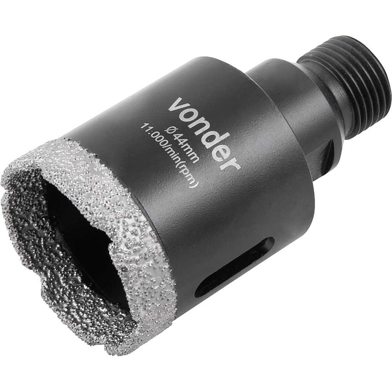 Serra copo diamantada, 44 mm, para esmerilhadeira