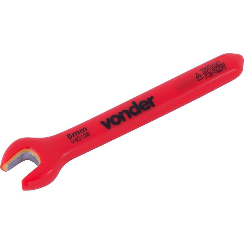 Chave fixa 8,0 mm, uma boca, isolada, IEC60900