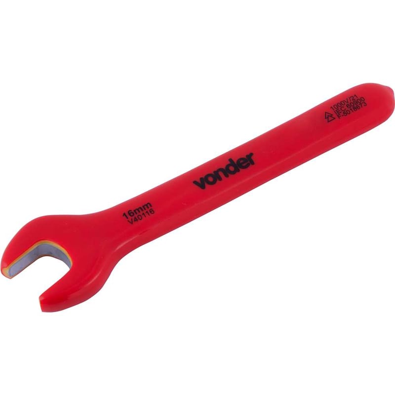Chave fixa 16,0 mm, uma boca, isolada, IEC60900