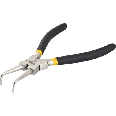 Alicate para anéis interno, bico curvo, 6.1/2"
