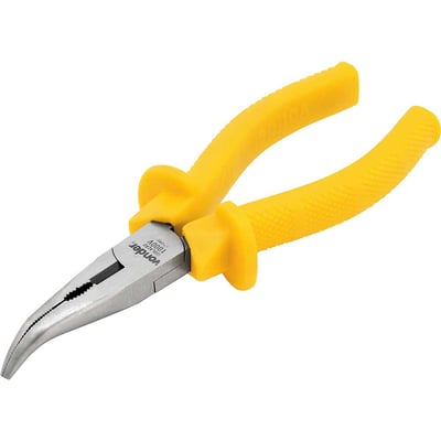 Alicate bico meia cana curvo 6", com isolação até 1.000 V