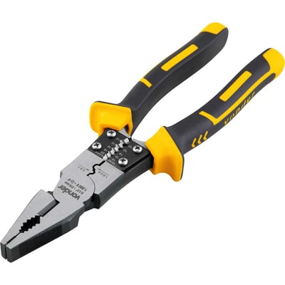 Alicate universal 8.1/2", cromo vanádio, multifunção, para eletricista, com isolação até 1.000 V