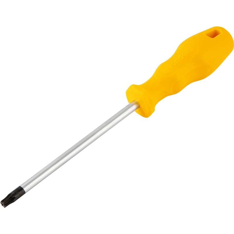 Chave hexalobular, T40, com cabo reto