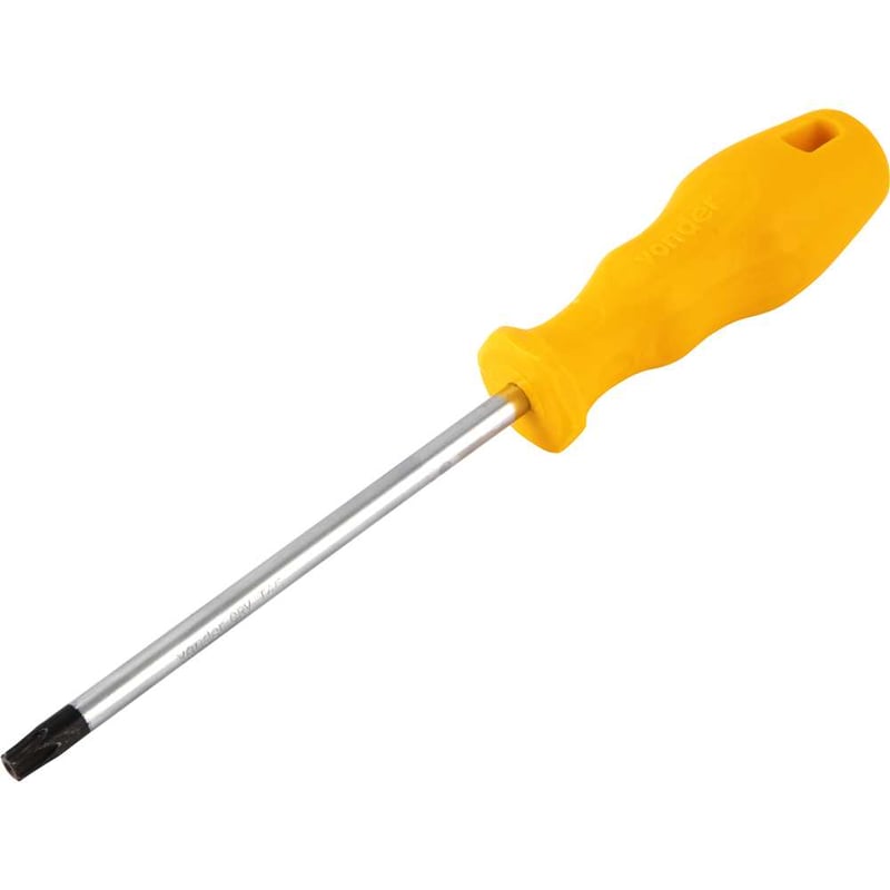 Chave hexalobular, T45, com cabo reto