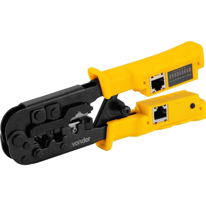 Alicate crimpador 4 em 1, para cabos de rede e dados