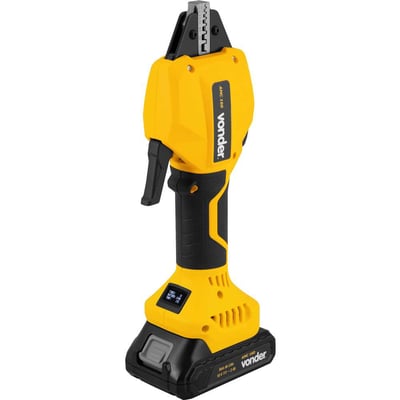 Alicate microcrimpador a bateria, 0,25 mm² a 16 mm², 18 V - 2 Ah, fonte de carregamento bivolt automática, AMC 160