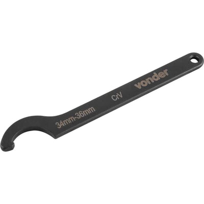 Chave gancho 34,0 mm a 36,0 mm, aço cromo vanádio