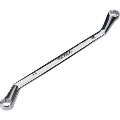 Chave estrela 10 mm x 11 mm, aço cromo vanádio, cromada