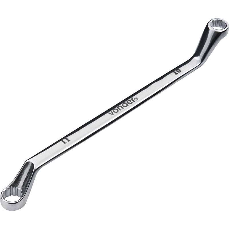 Chave estrela 10 mm x 11 mm, aço cromo vanádio, cromada