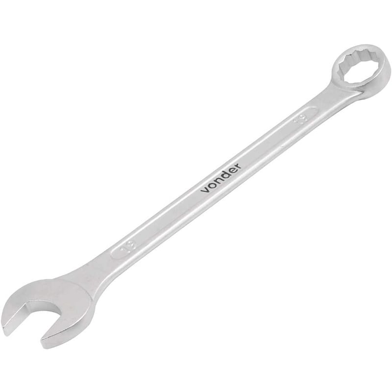 Chave combinada 19 mm, aço cromo vanádio, reta