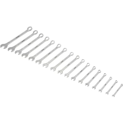 Jogo de chaves combinadass, 6 mm a 22 mm, 17 peças, com suporte