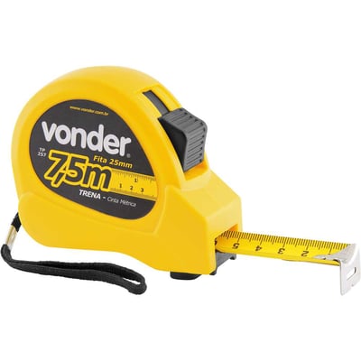 Trena curta de aço 7,5 m x 25 mm