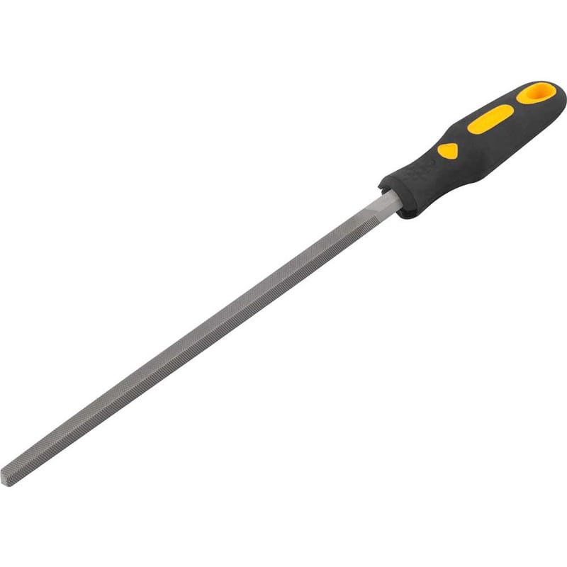Lima quadrada bastarda, 10", com cabo