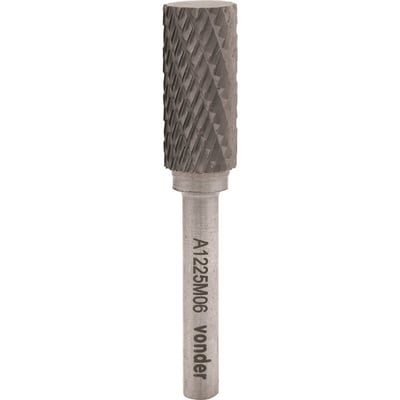 Lima rotativa cilíndrica, 6,0 mm x 16,0 mm, com haste 6,0 mm
