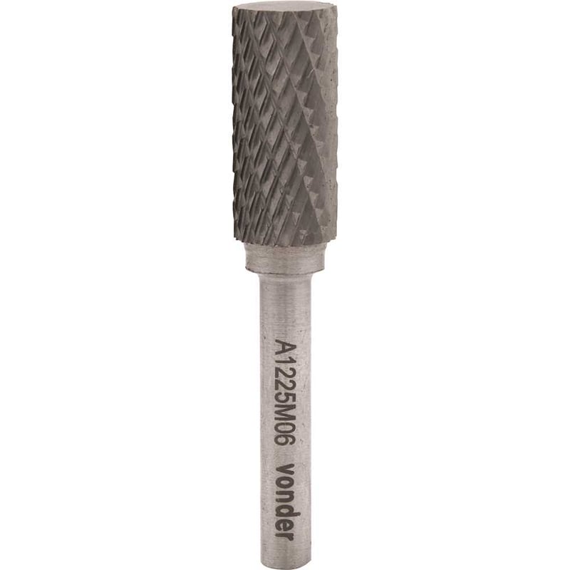Lima rotativa cilíndrica, 12,0 mm x 25,0 mm, com haste 6,0 mm
