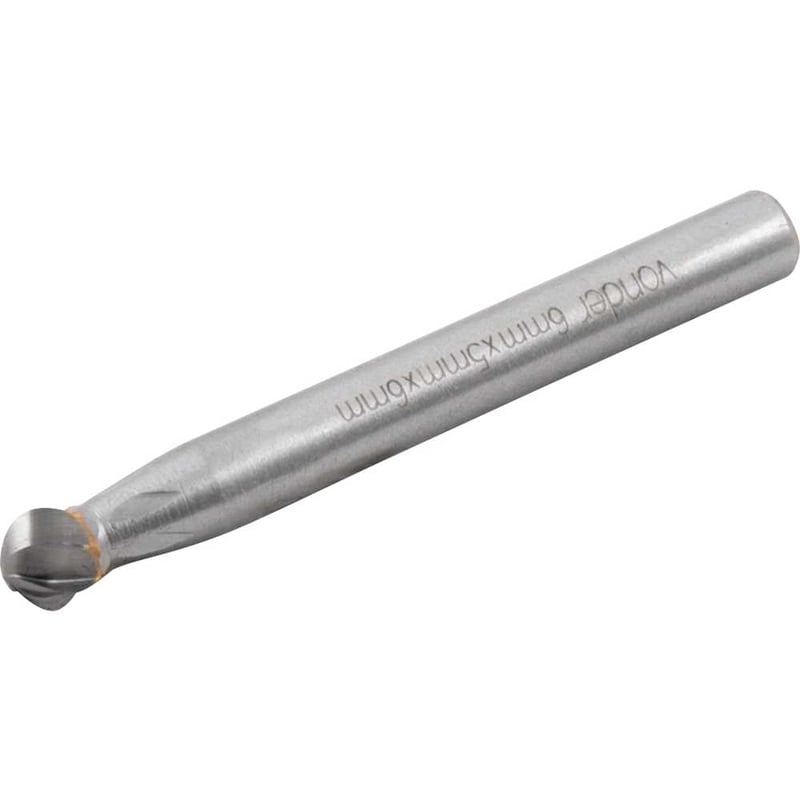 Lima rotativa esférica para alumínio, 6,0 mm x 5,0 mm, com haste 6,0 mm