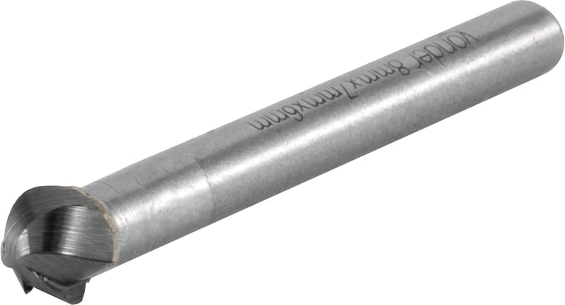 Lima rotativa esférica para alumínio, 8,0 mm x 8,0 mm, com haste 6,0 mm