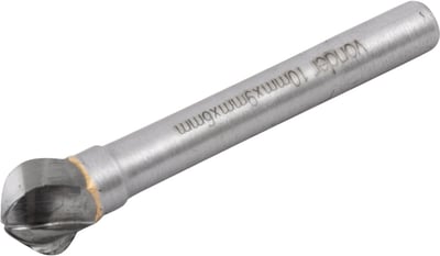 Lima rotativa esférica para alumínio, 10,0 mm x 9,0 mm, com haste 6,0 mm
