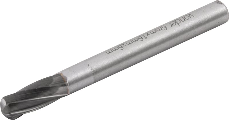 Lima rotativa abaulada para alumínio, 6,0 mm x 16,0 mm, com haste 6,0 mm