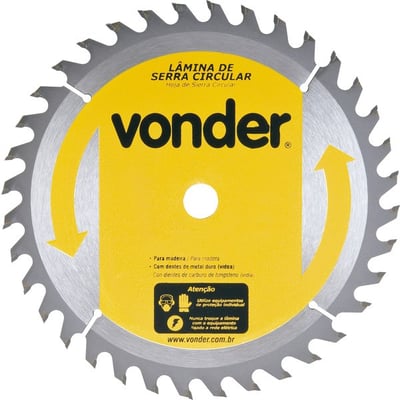 Lâmina de serra circular com dentes de metal duro/vídea, 185 mm x 16 mm, 48 dentes