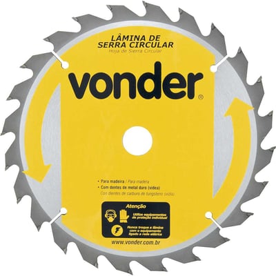 Lâmina de serra circular com dentes de metal duro/vídea, 235 mm x 25 mm, 24 dentes