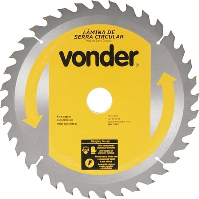 Lâmina de serra circular com dentes de metal duro/vídea, 400 mm x 30 mm, 36 dentes