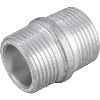 Niple em alumínio, duplo, 1" BSP