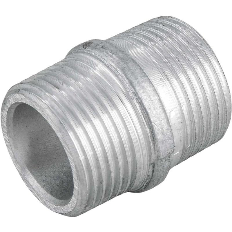 Niple em alumínio, duplo, 1" BSP
