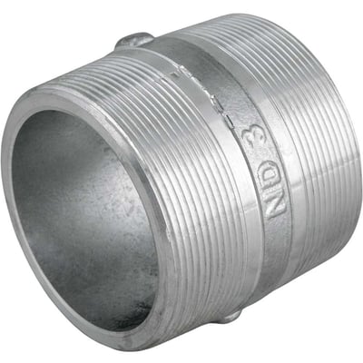 Niple em alumínio, duplo, 3" BSP