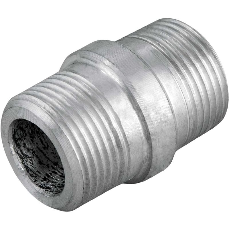 Niple em alumínio, duplo, 3/4" BSP